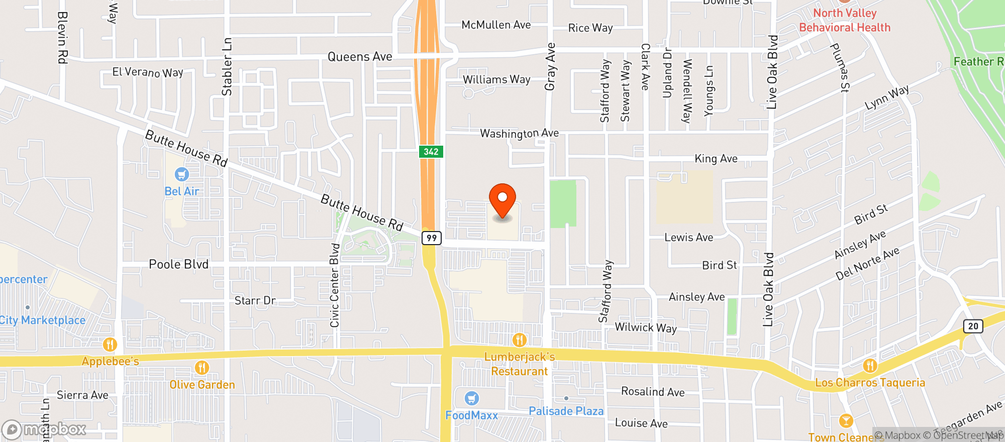Map showing Target