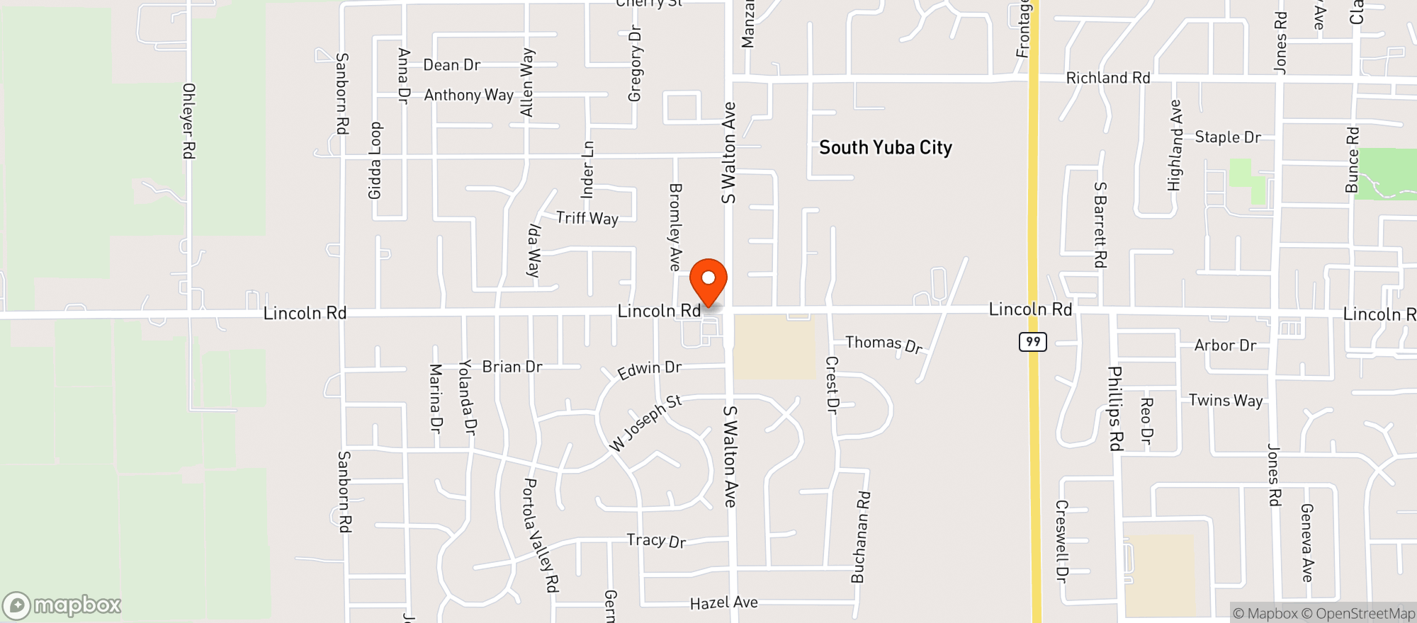 Map showing Quik Stop
