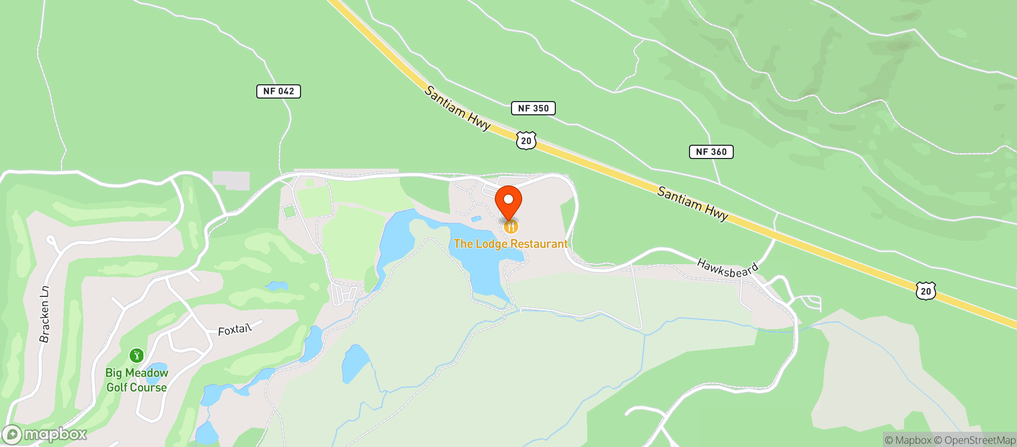 Map showing Black Butte Ranch - The Lodge Restaurant & Aspen Lounge