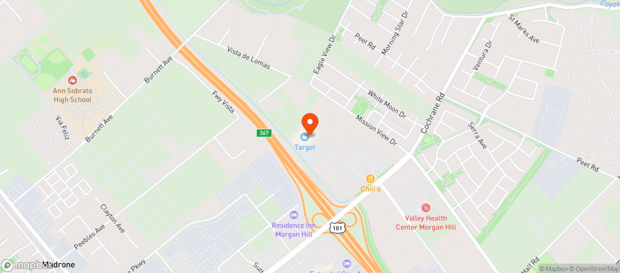 Map showing Target