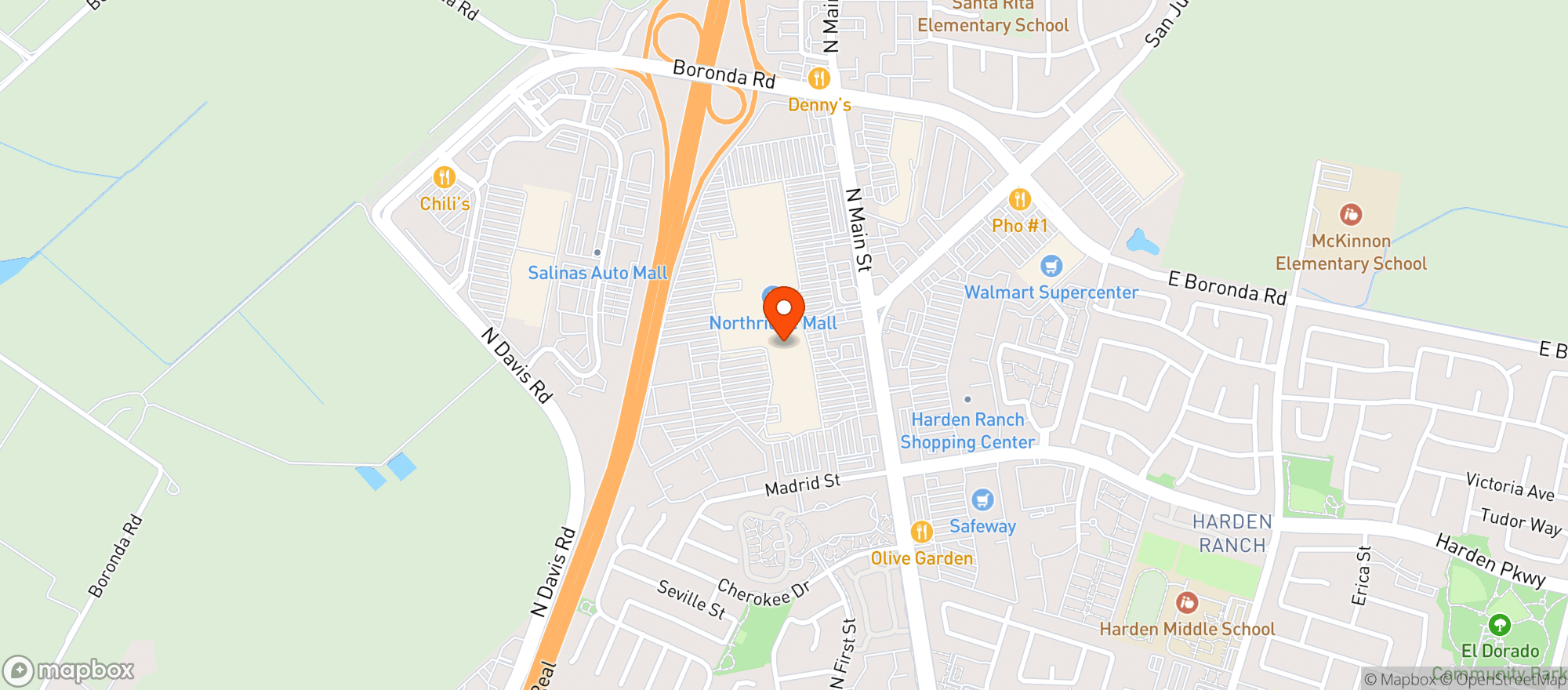 Map showing Gnc - 2113 - Northridge Mall