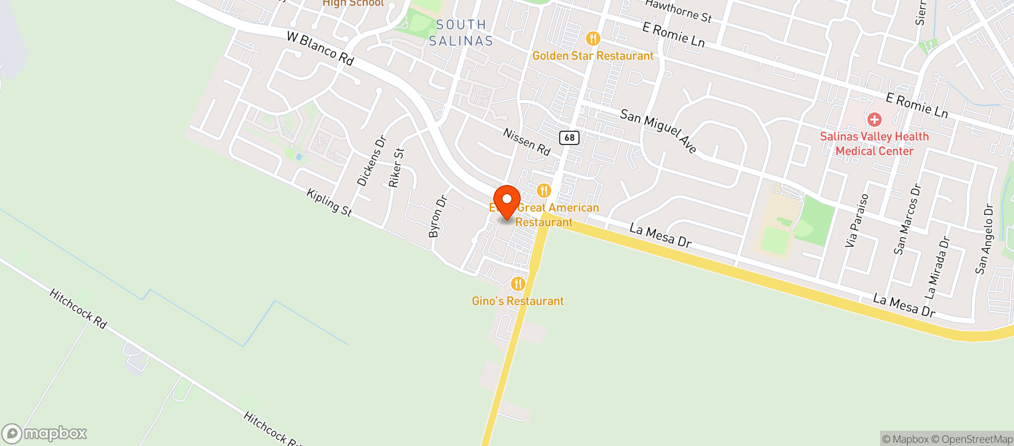 Map showing Raleys