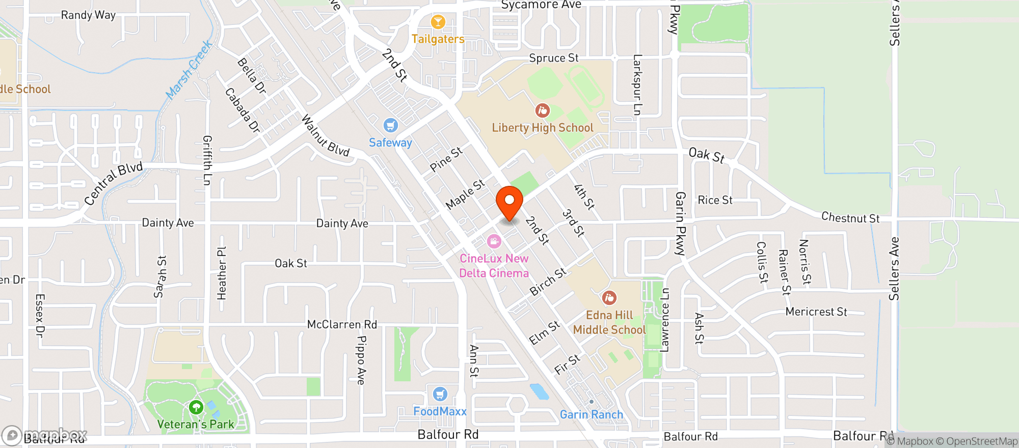 Map showing Brentwood Craft Beer & Cider