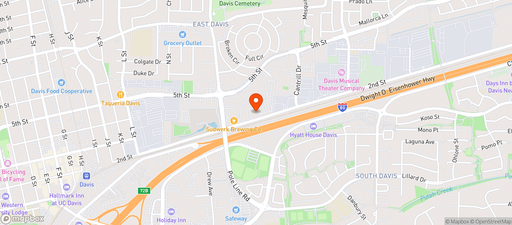 Map showing Davis Cannabis Collective (dcc)