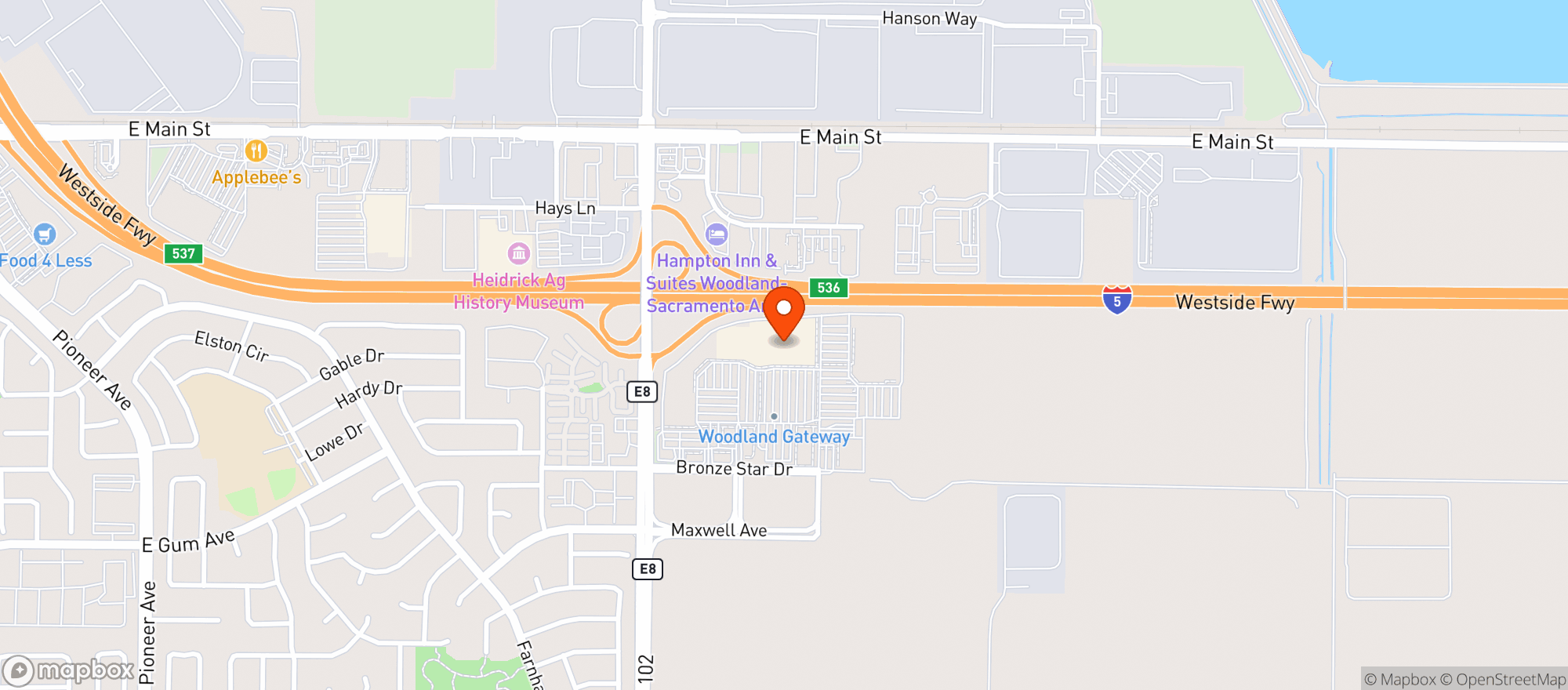 Map showing Target