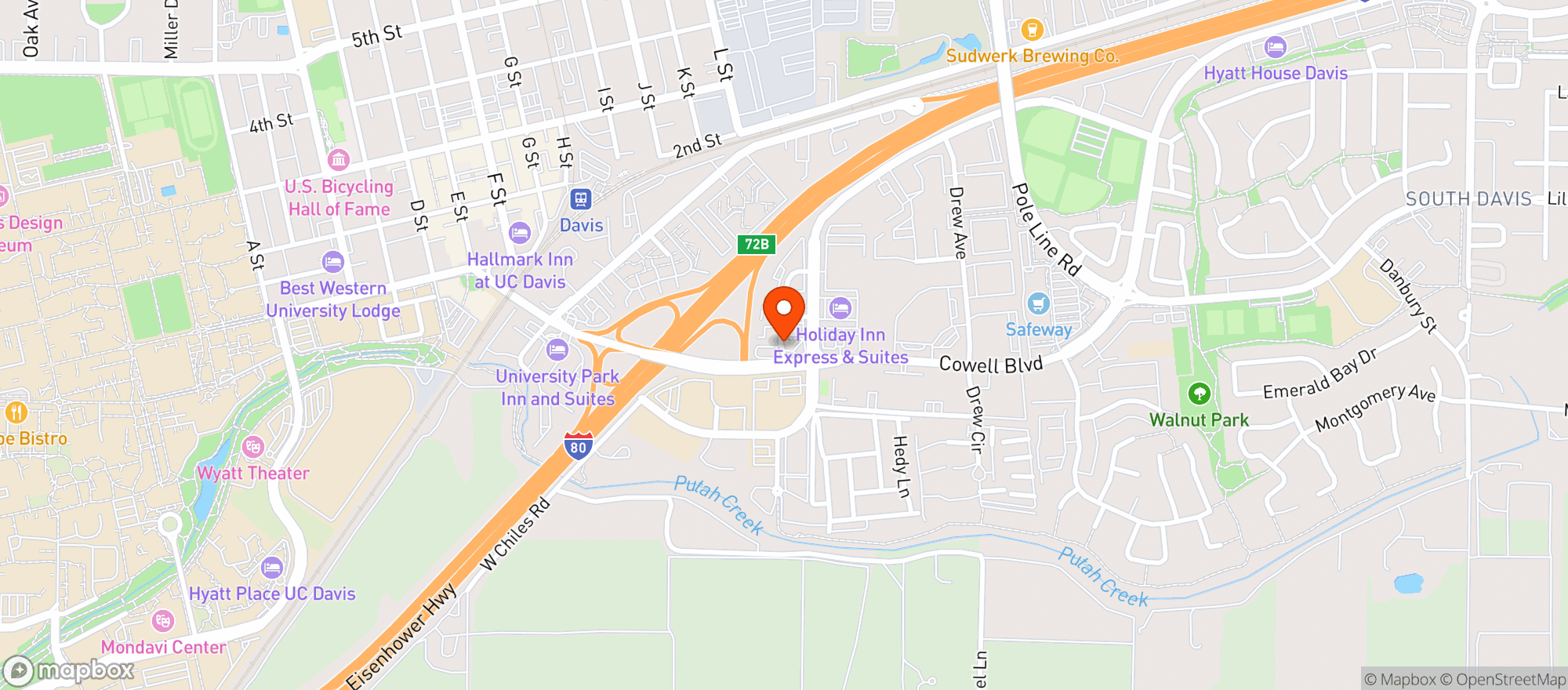Map showing Fast & Easy Mart