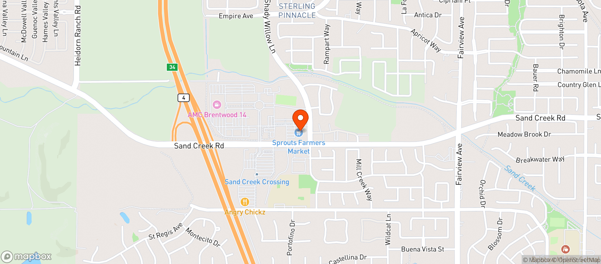 Map showing SPROUTS FARMERS MARKET