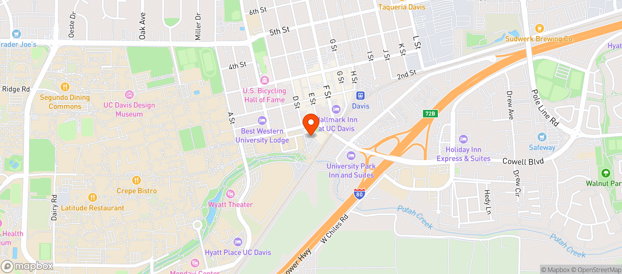 Map showing Mikuni Japanese Restaurant