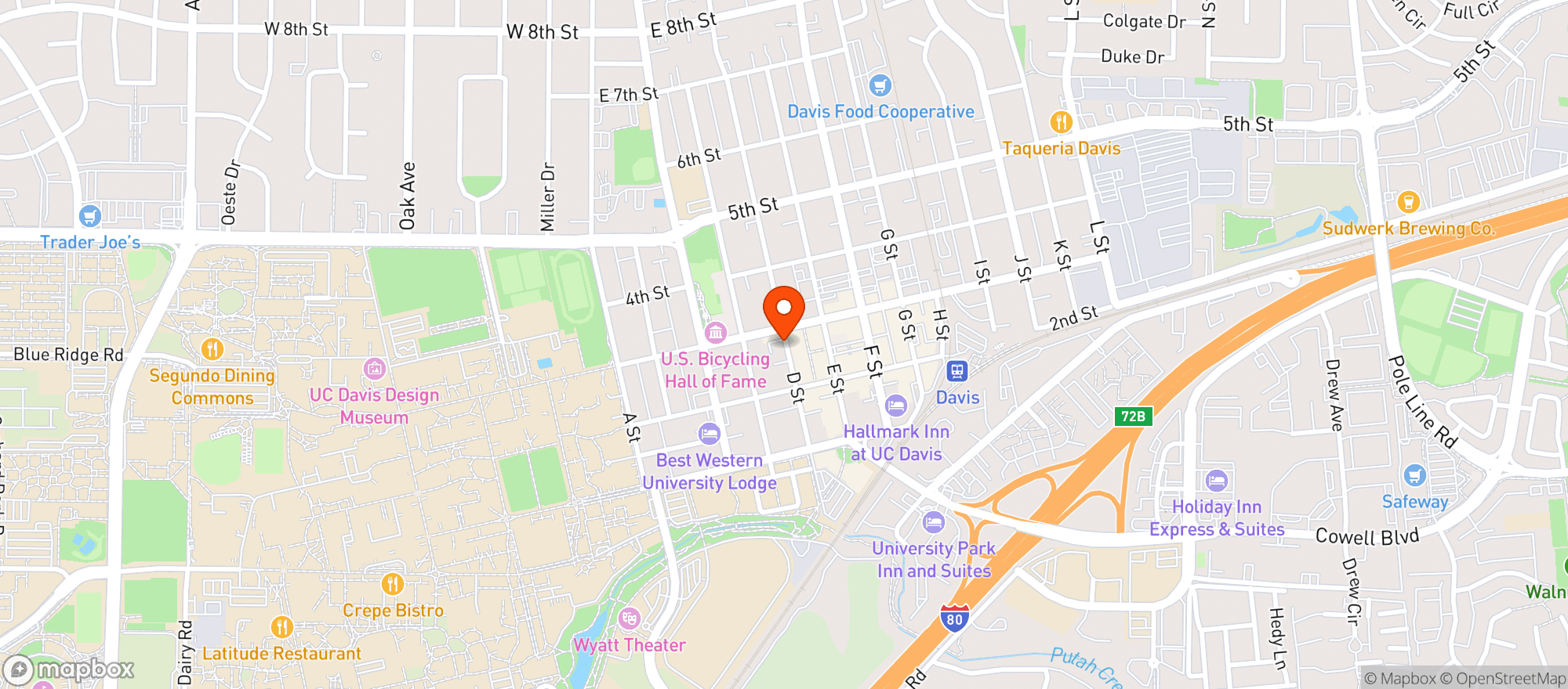 Map showing Mayas Authentic Mexican Food