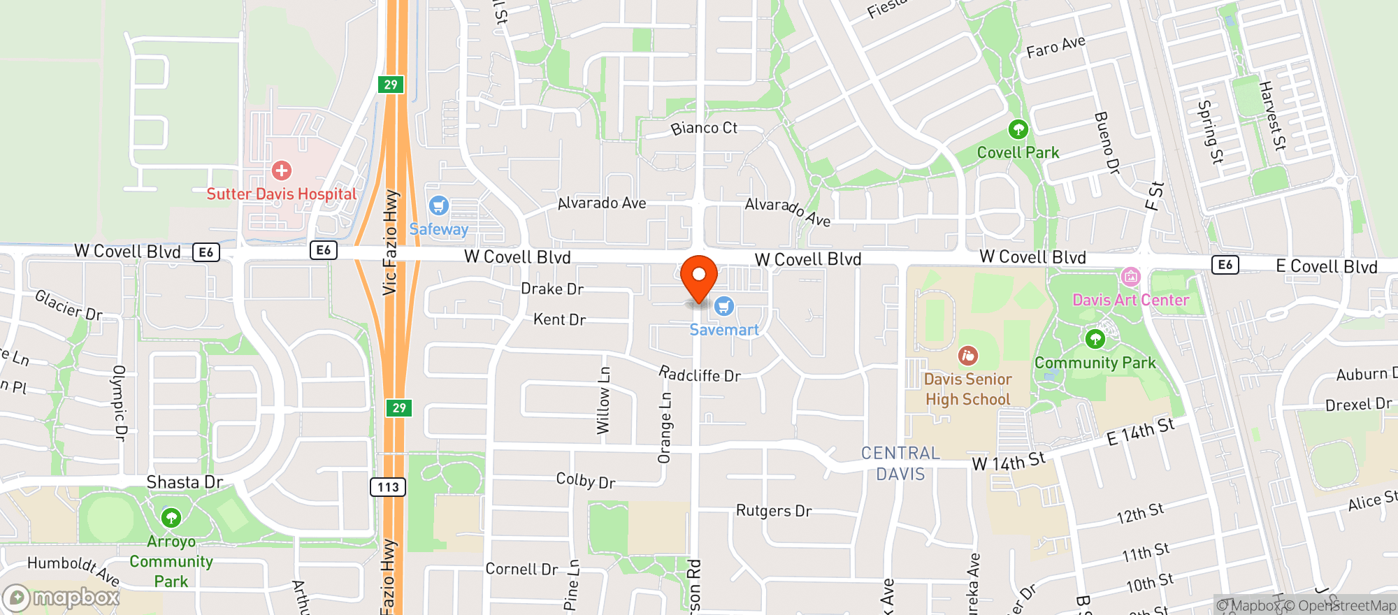 Map showing Save Mart