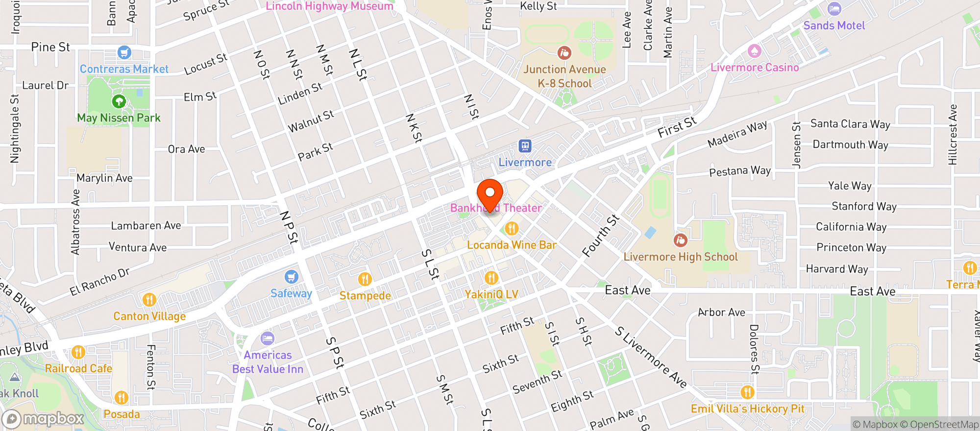 Map showing Wingen Bakery