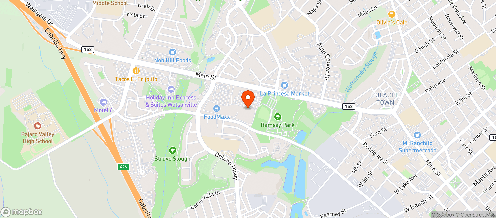 Map showing Target