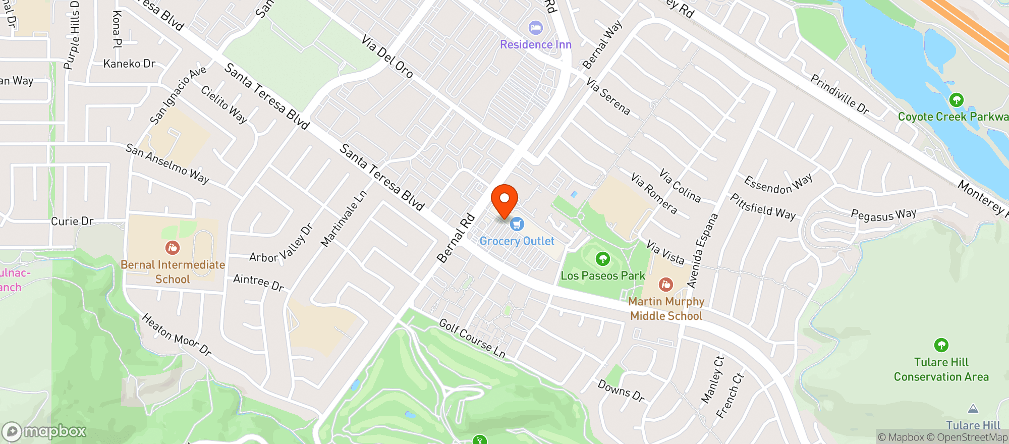 Map showing Grocery Outlet