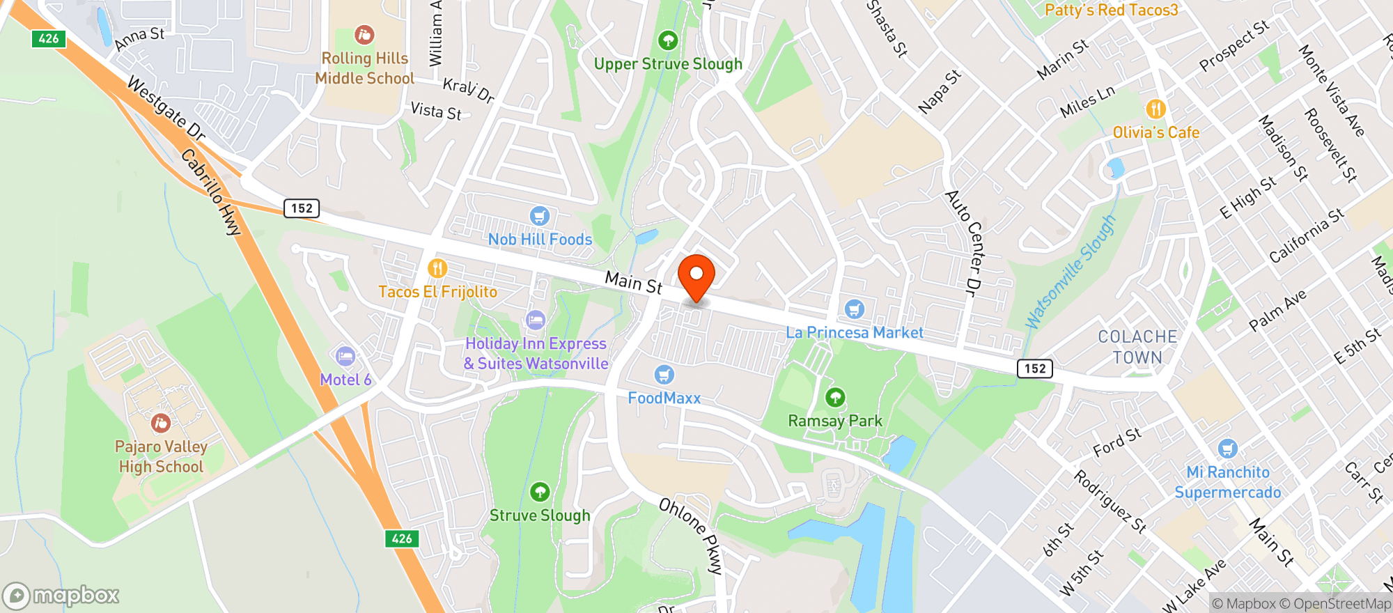 Map showing Gnc - 6457 - Overlook Shopping Center