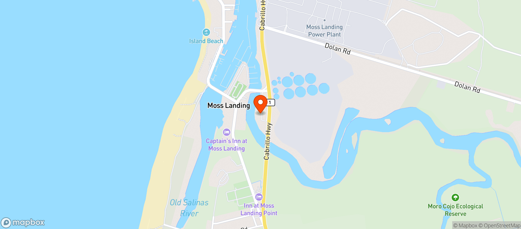 Map showing The Power Plant Coffee