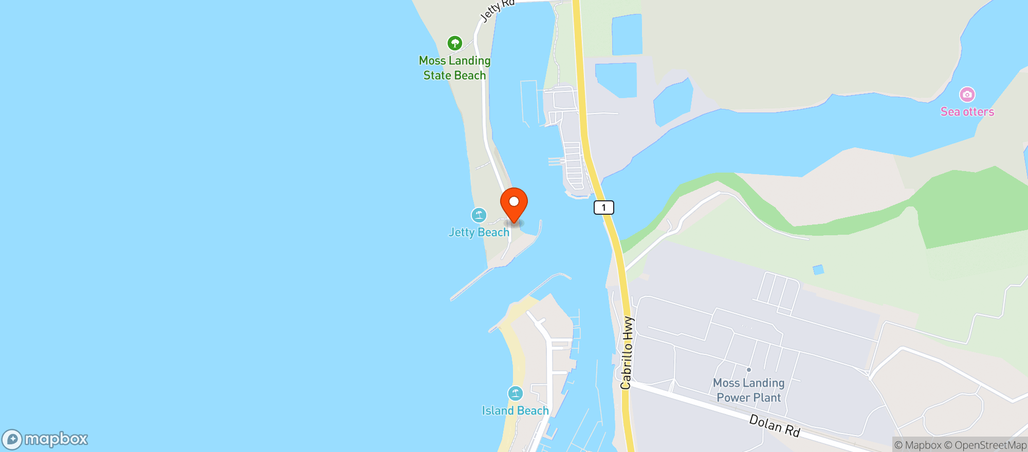 Map showing Elkhorn Yacht Club