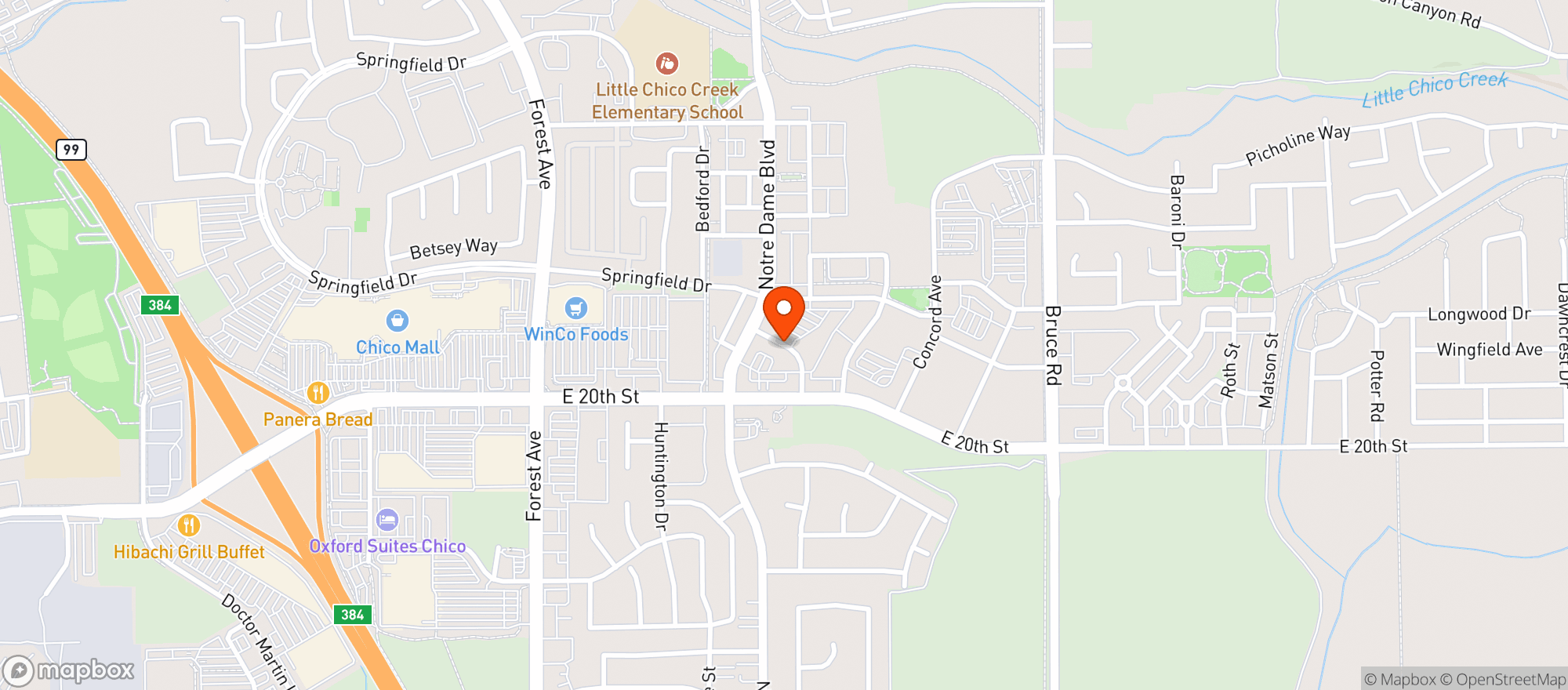 Map showing Roselle Bar & Lounge