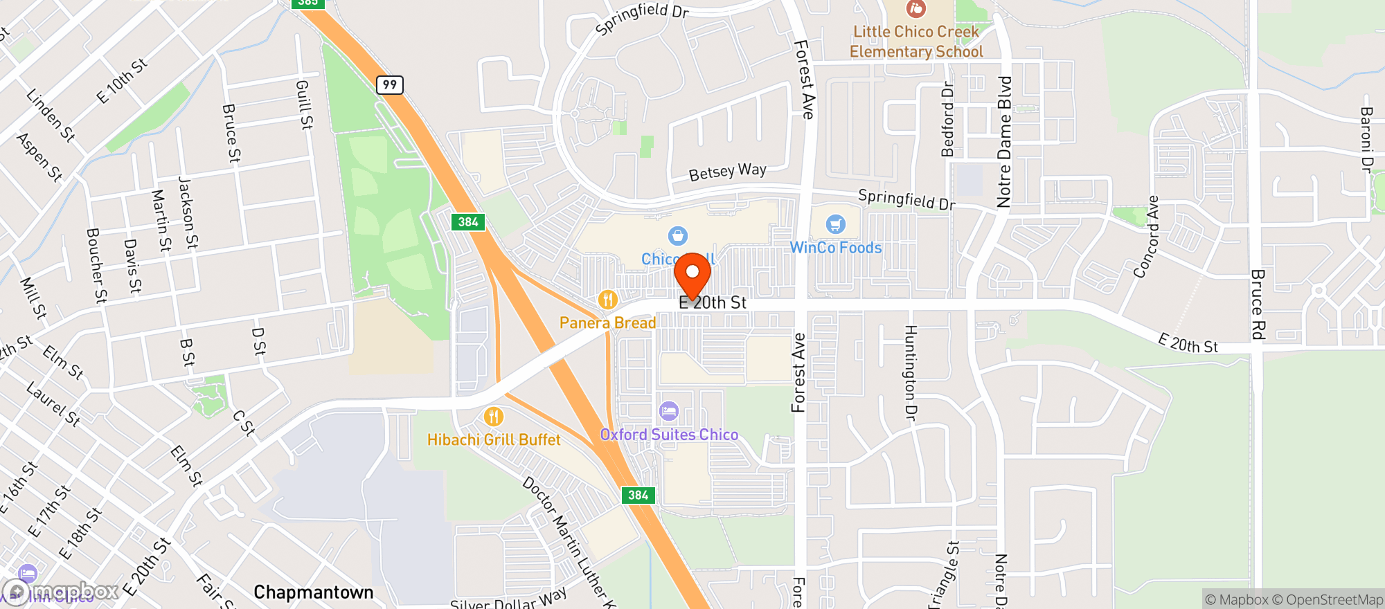 Map showing Grocery Outlet Bargain Market