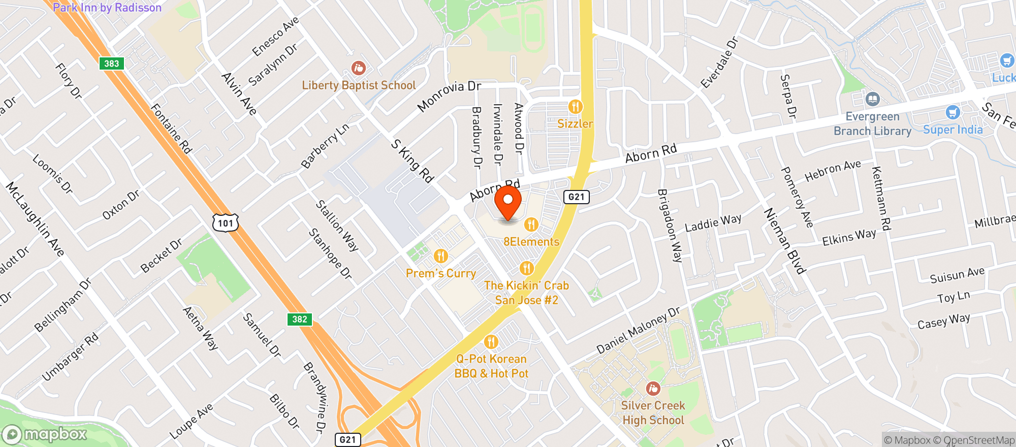 Map showing Sprouts Farmers Market