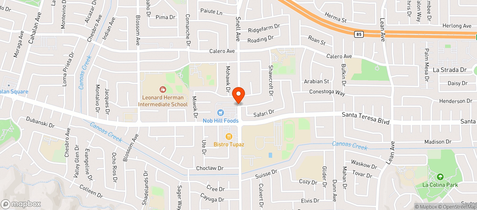 Map showing Mikes Liquors