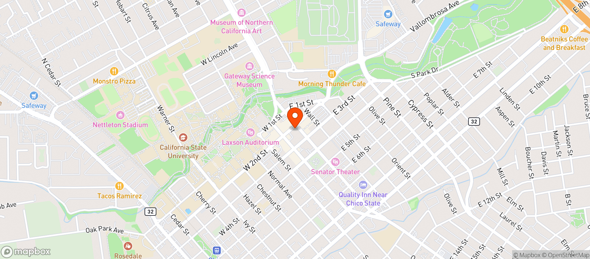 Map showing Little Red Hen HOME