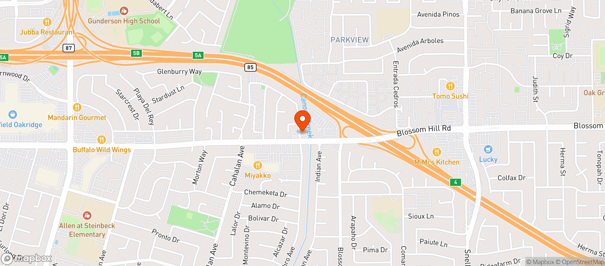 Map showing 7eleven