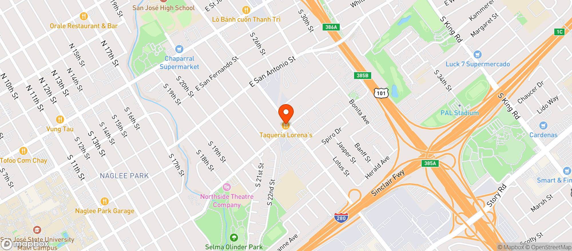 Map showing Acopio