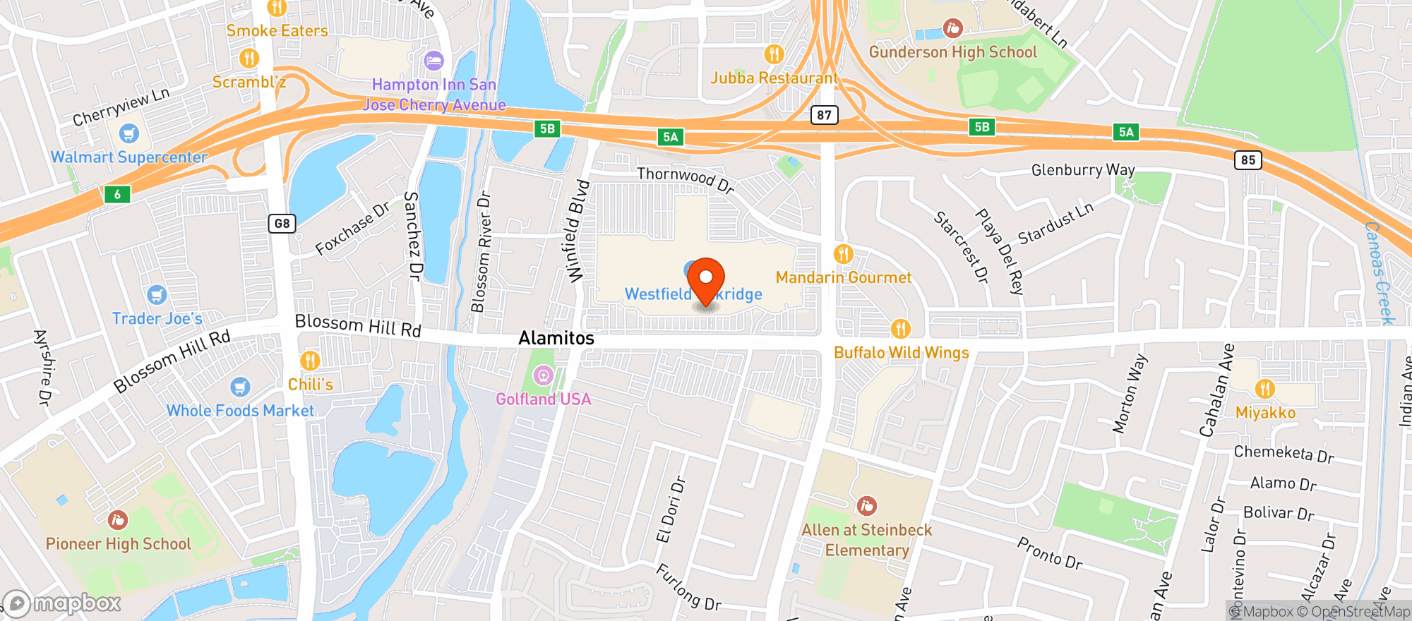 Map showing Target