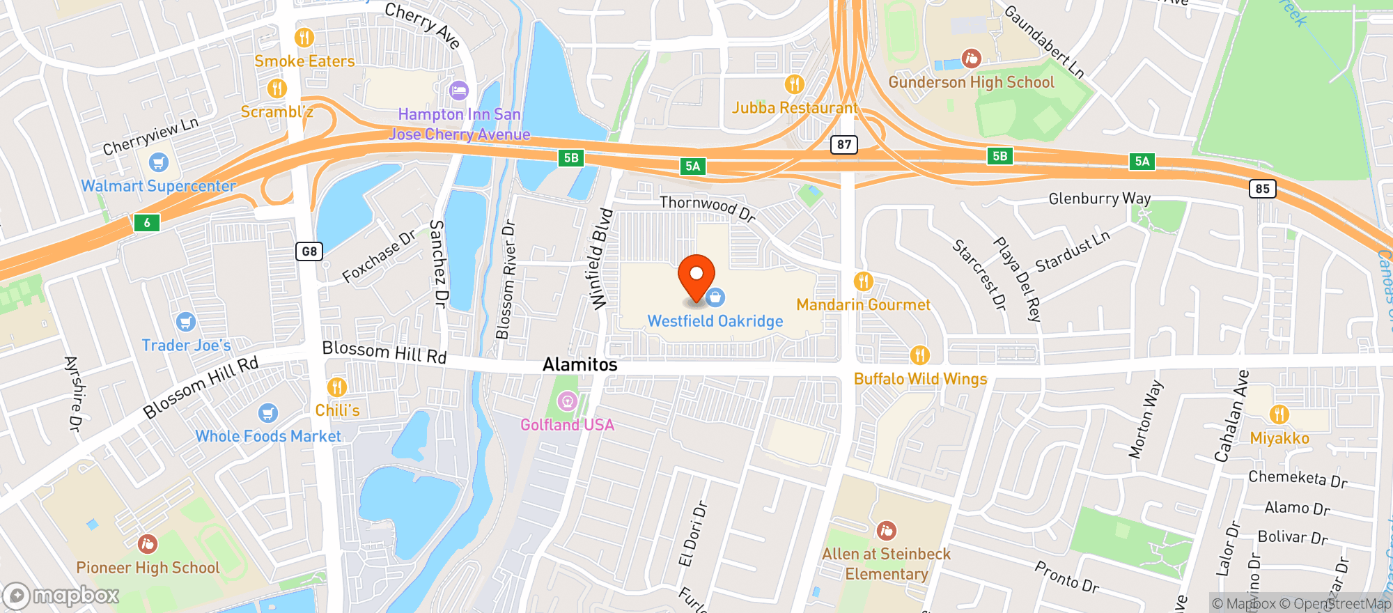 Map showing Gnc