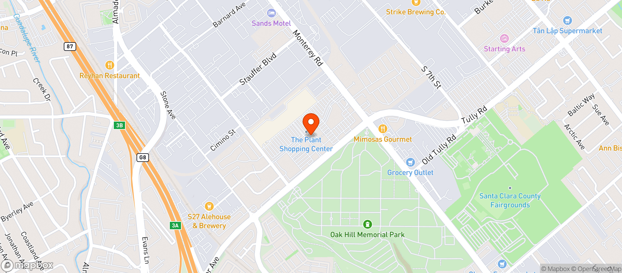 Map showing Gnc