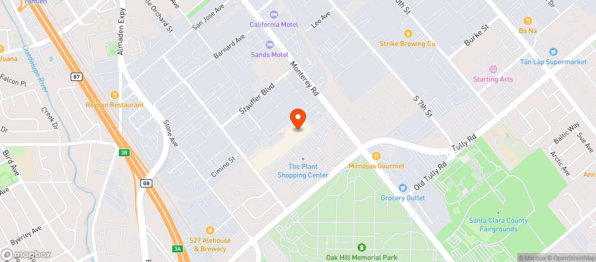 Map showing Target