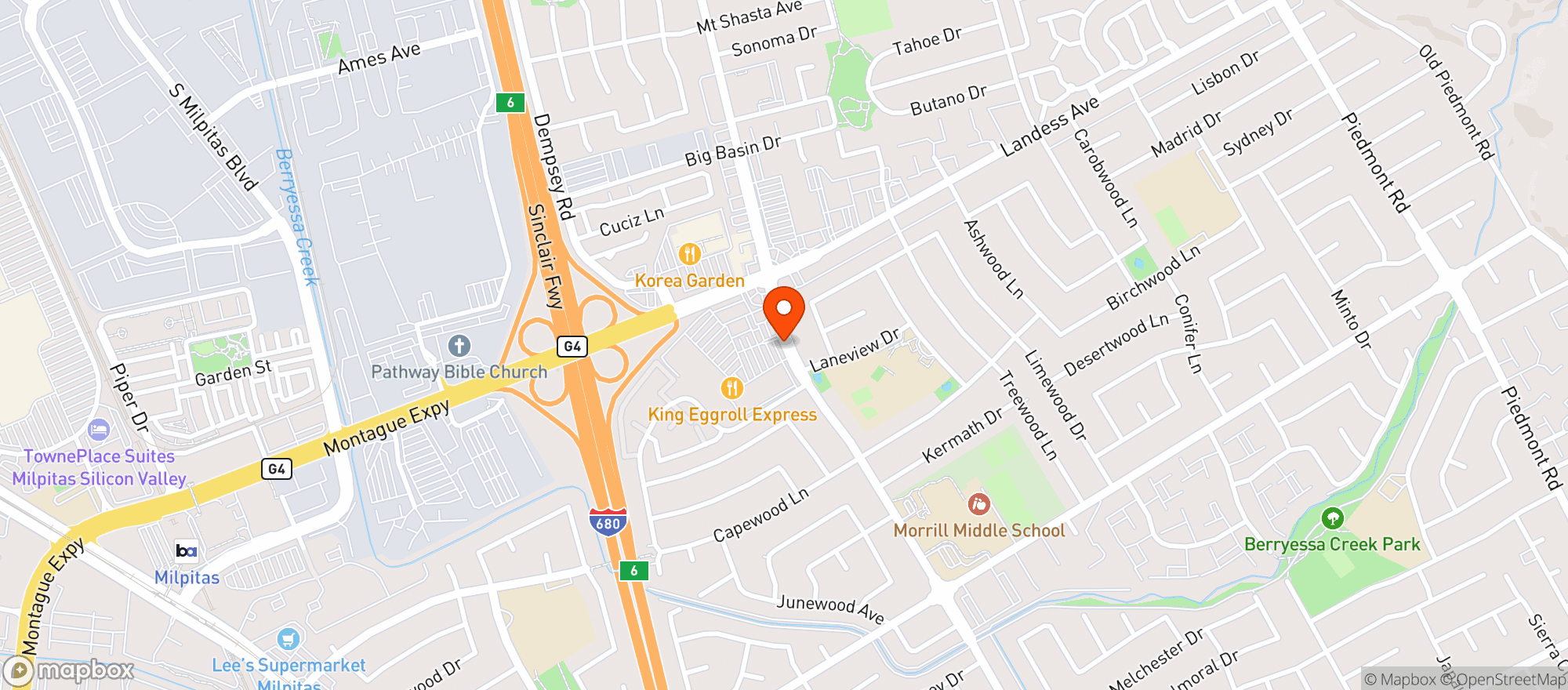Map showing Target Store