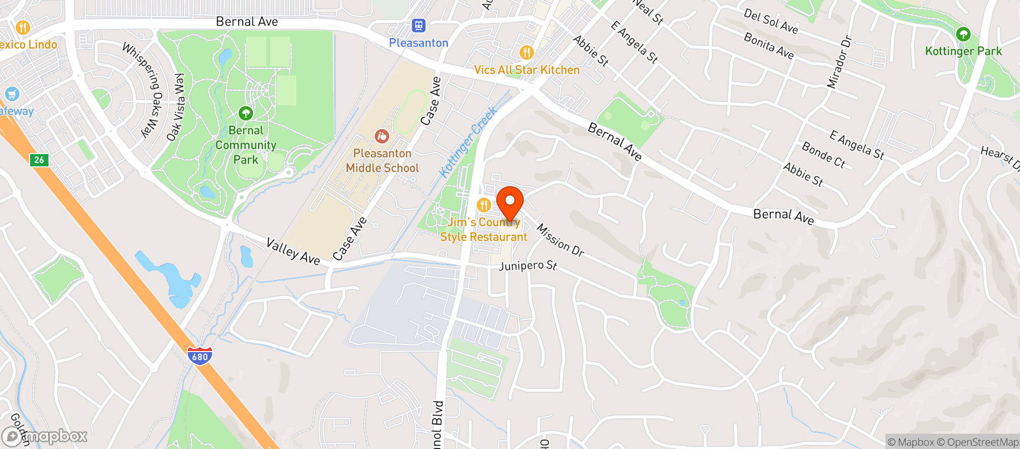 Map showing Raleys (Pleasanton) - 002500316