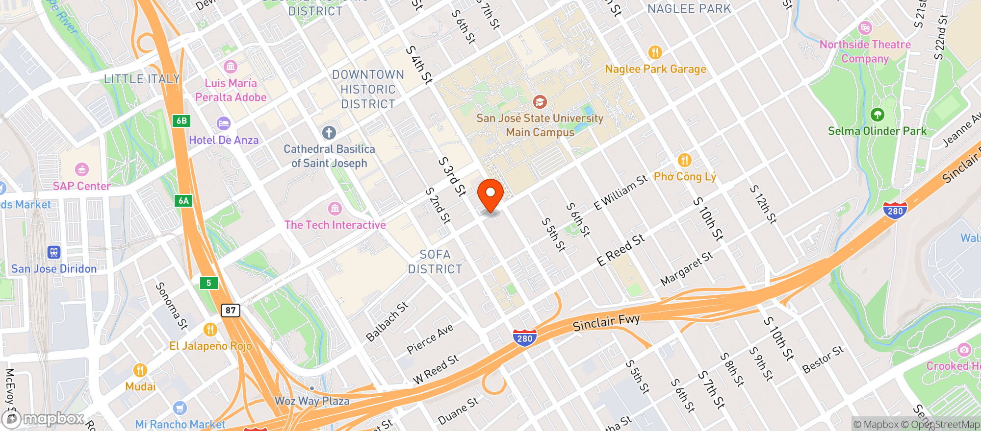 Map showing Pauls Imperio Liquors