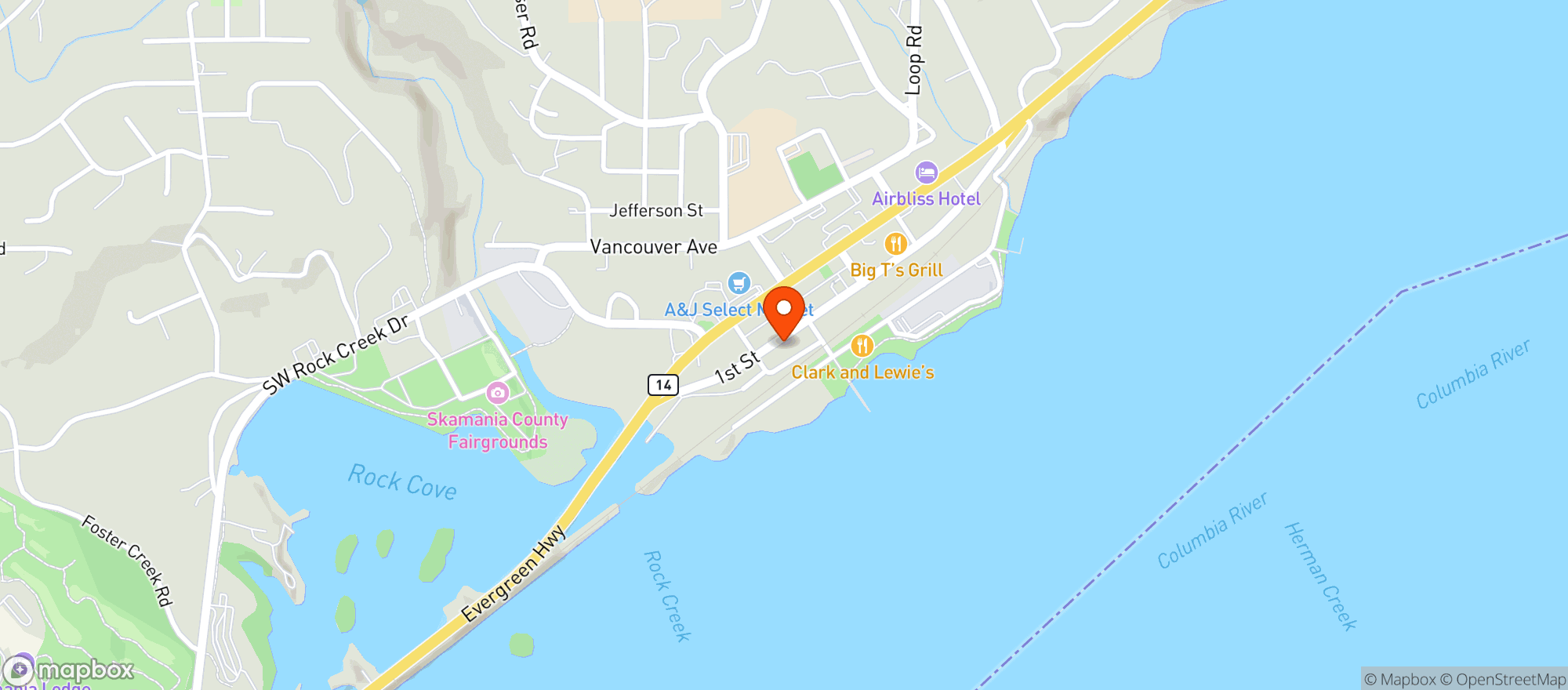 Map showing Robyn Legun