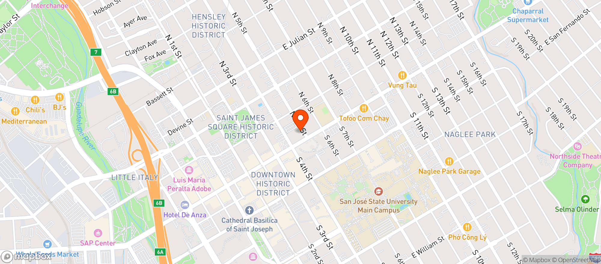 Map showing Rollati Ristorante