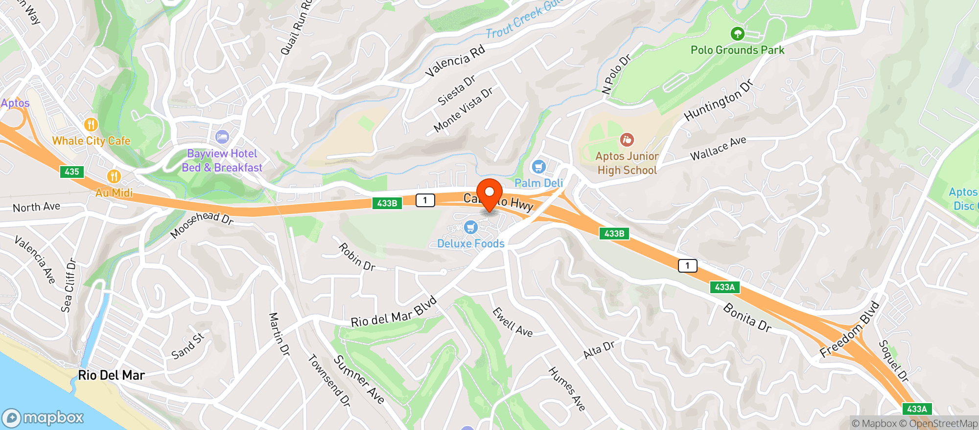 Map showing Bittersweet Bistro