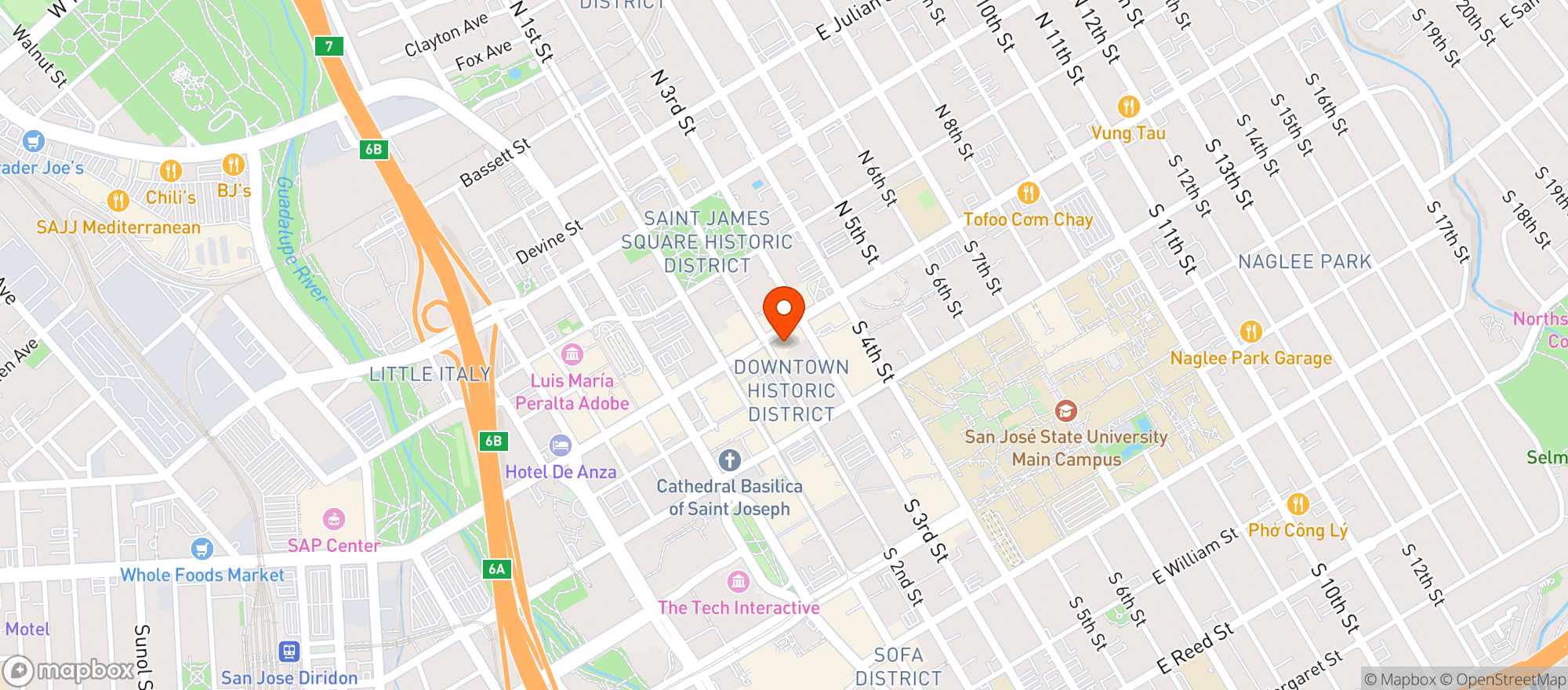 Map showing Cash Only