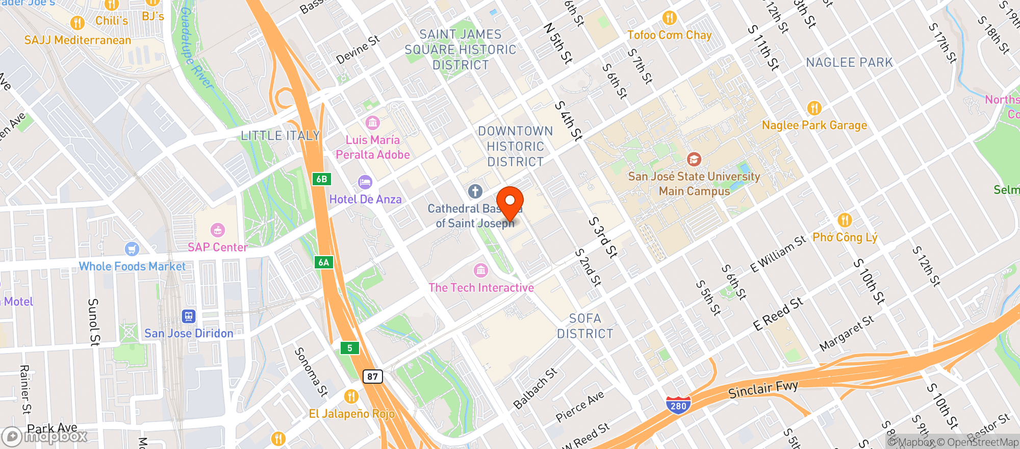Map showing Mortons The Steakhouse