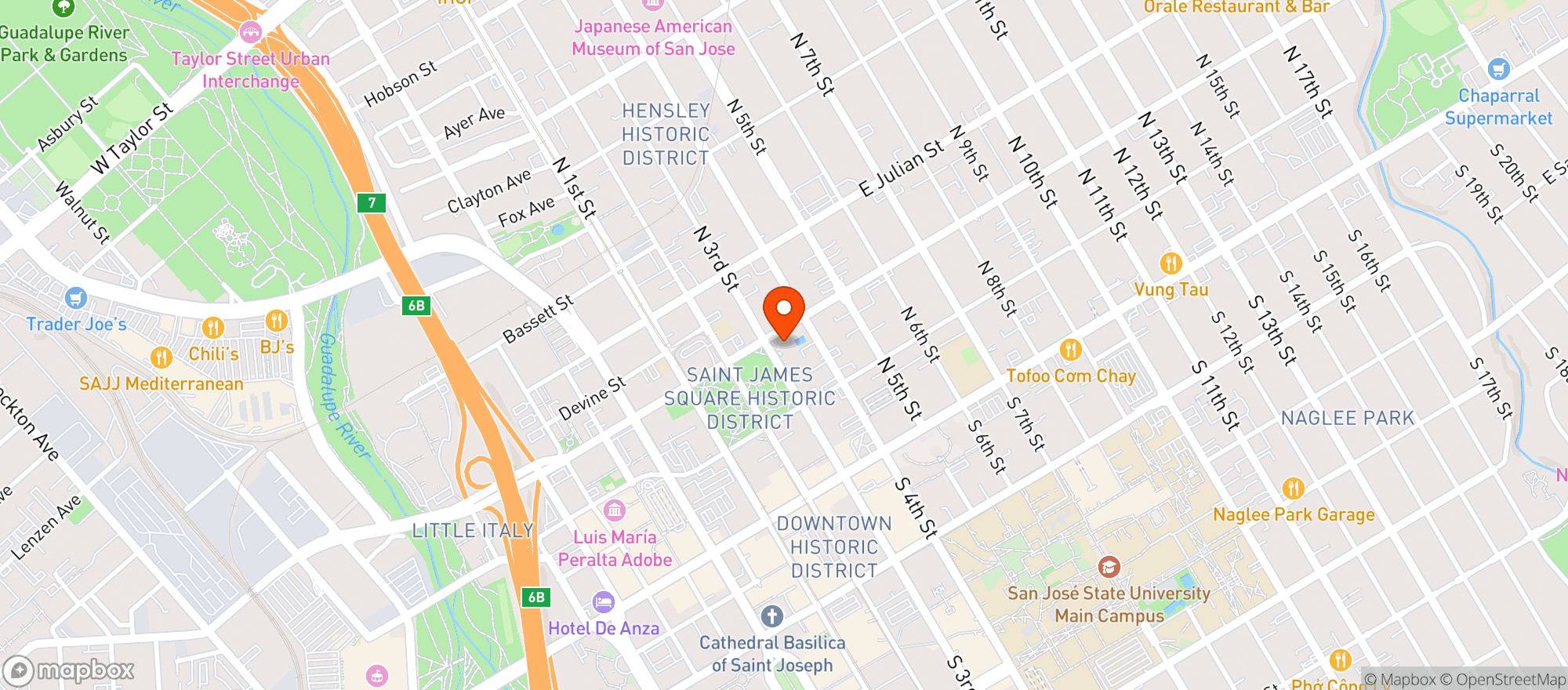 Map showing Corinthian Grand Ballroom