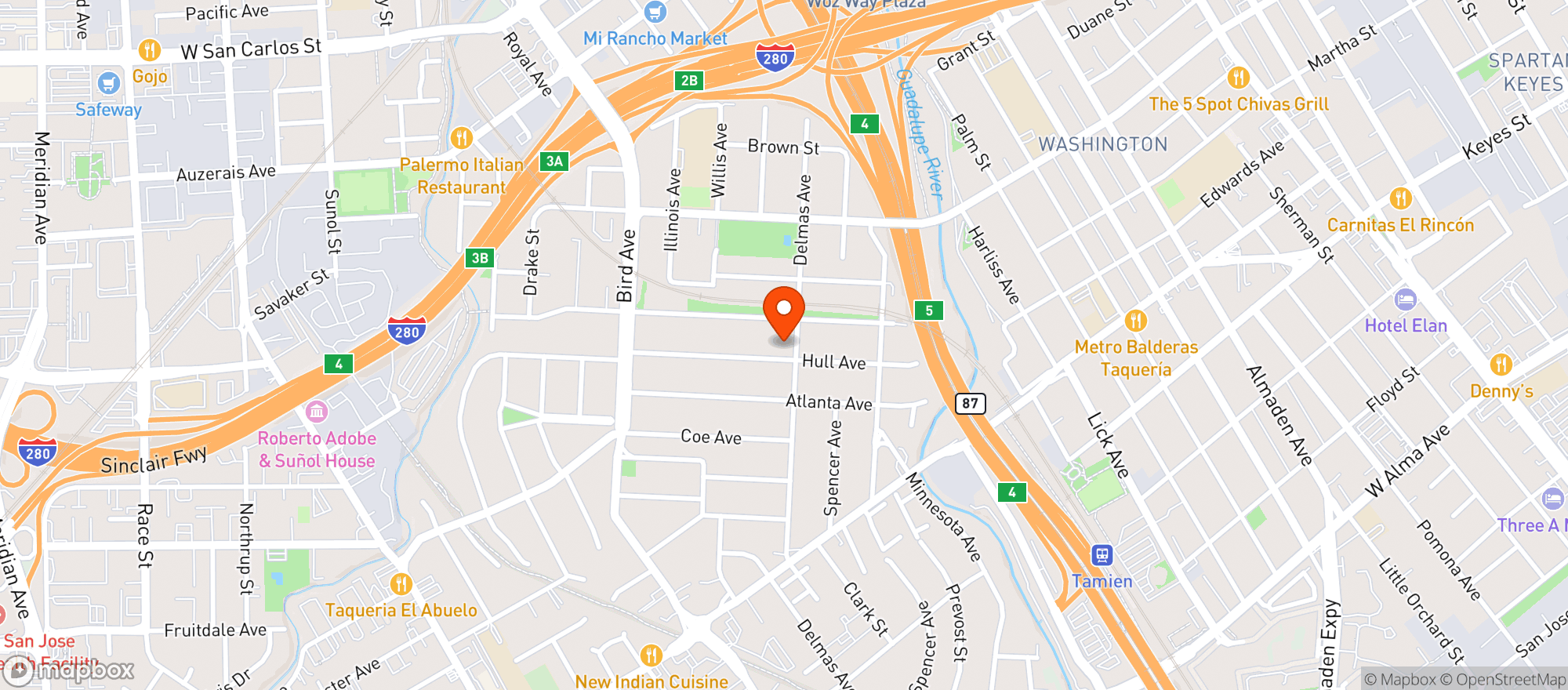 Map showing Starbrite Market