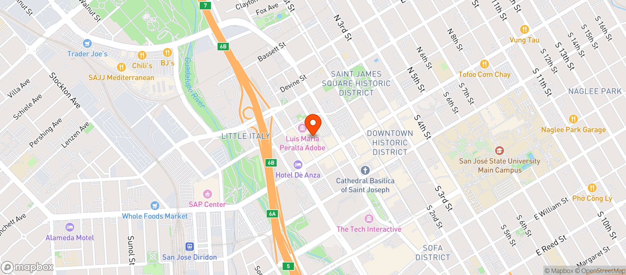 Map showing Old Spaghetti Factory #53