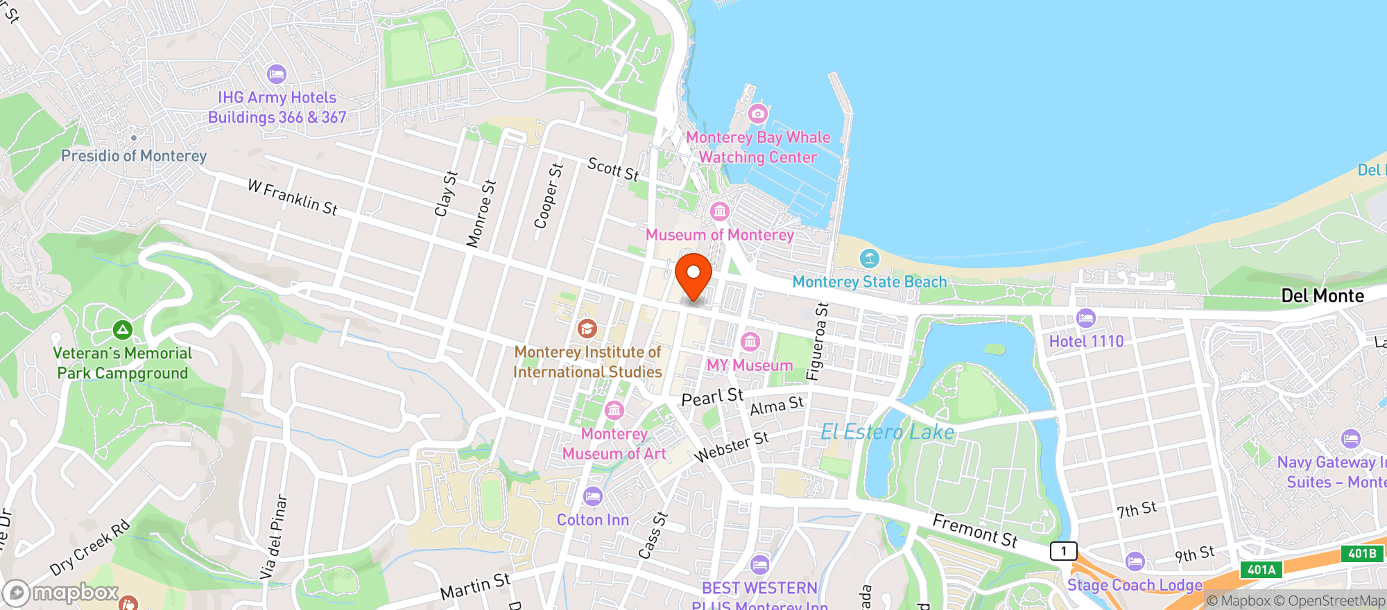 Map showing The Crown & Anchor