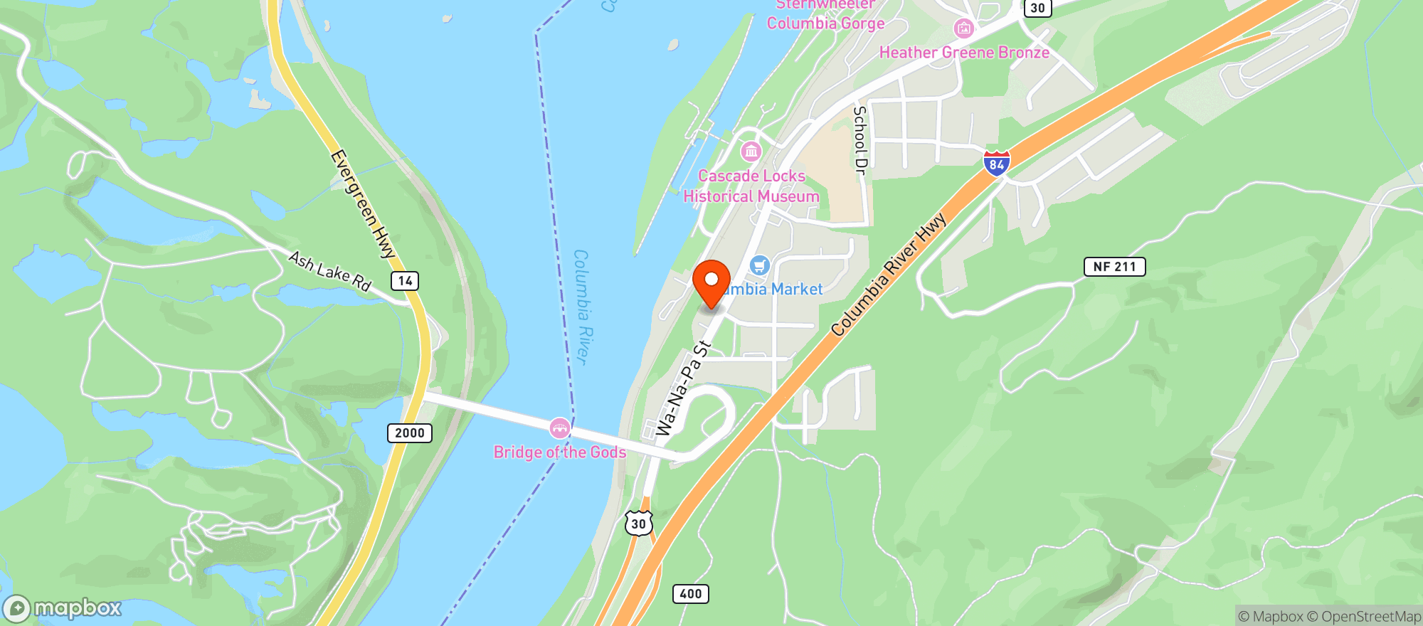 Map showing Thunder Island Brewing Co.