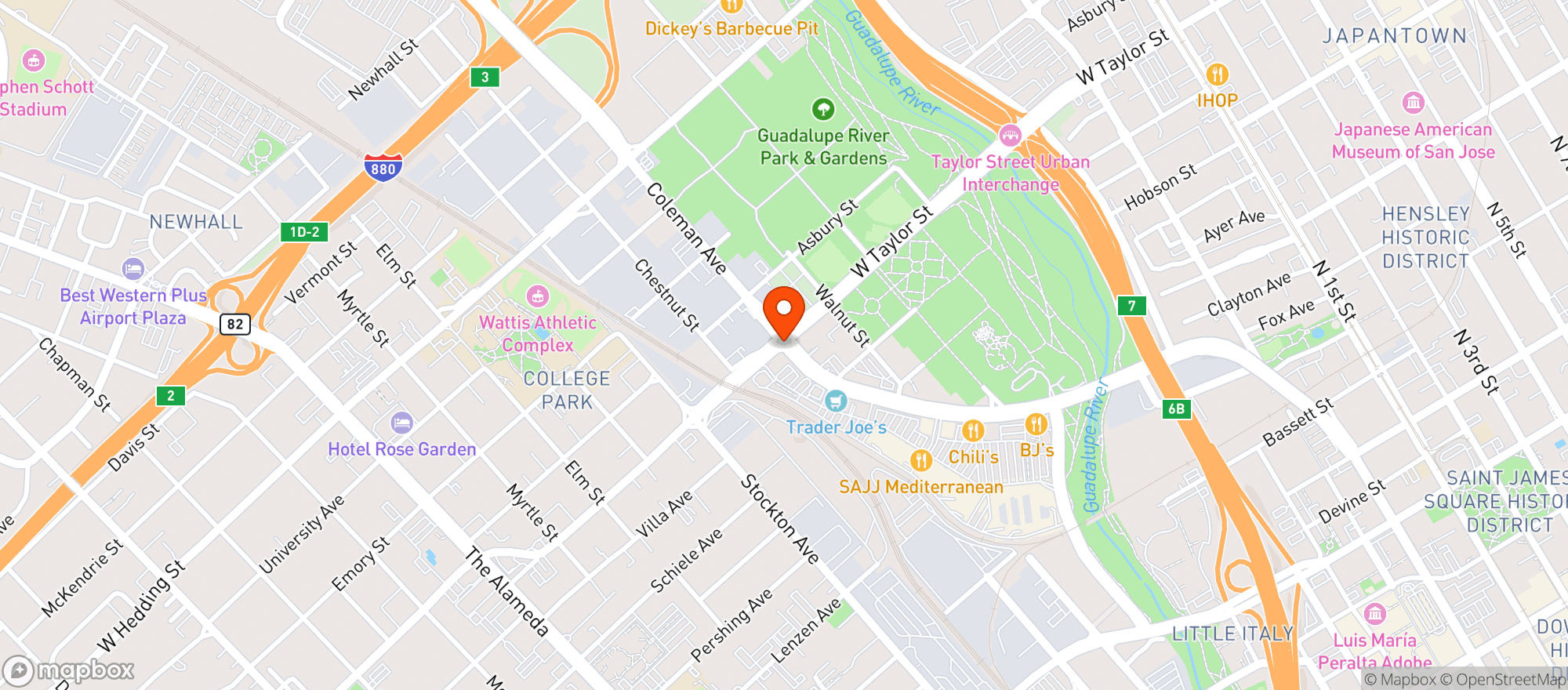 Map showing Gnc