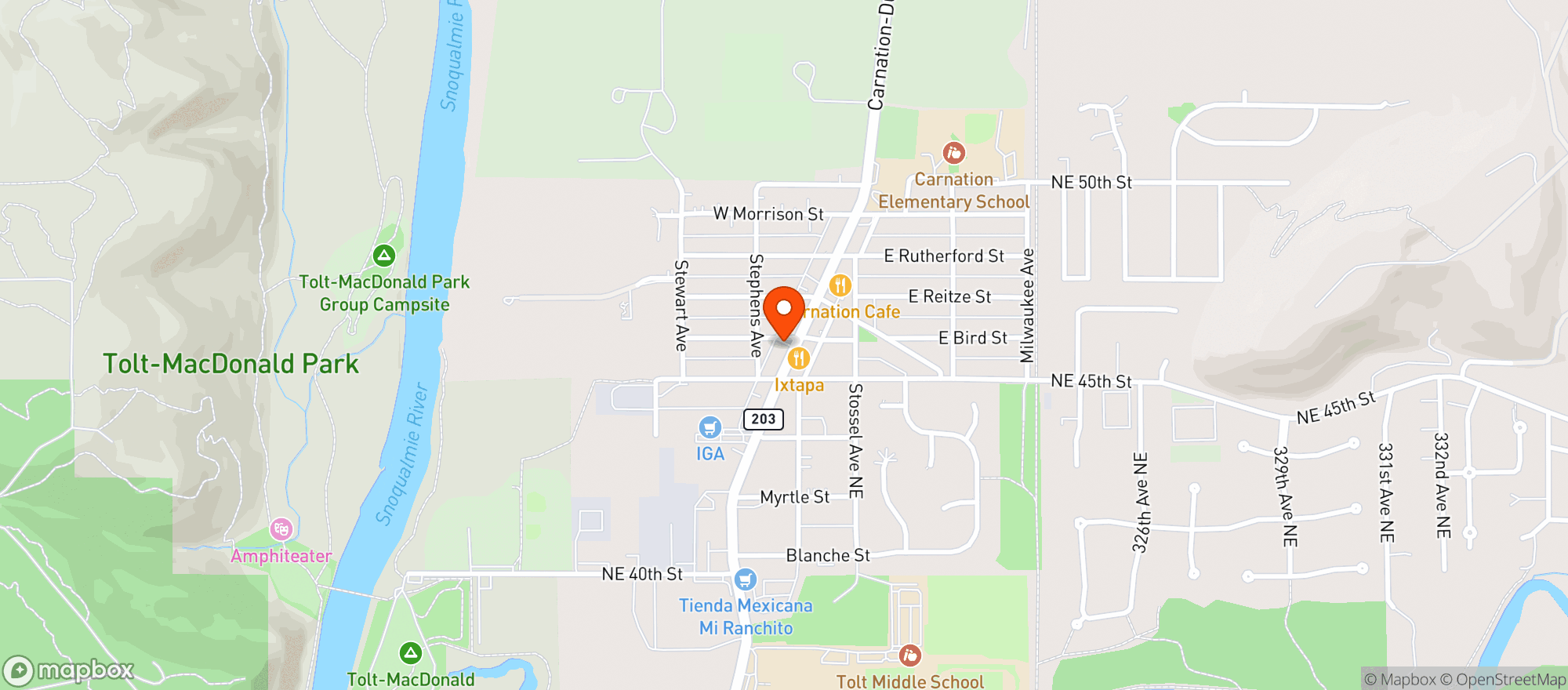 Map showing Millers