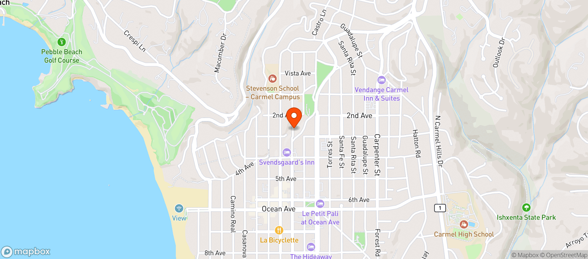 Map showing Nielsen Brothers Market
