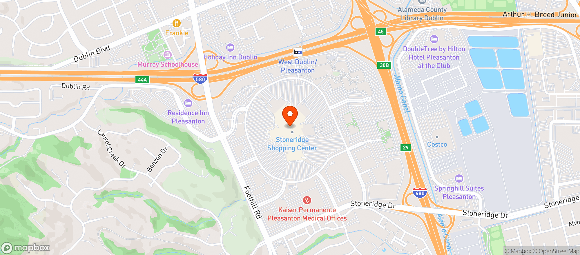 Map showing Gnc