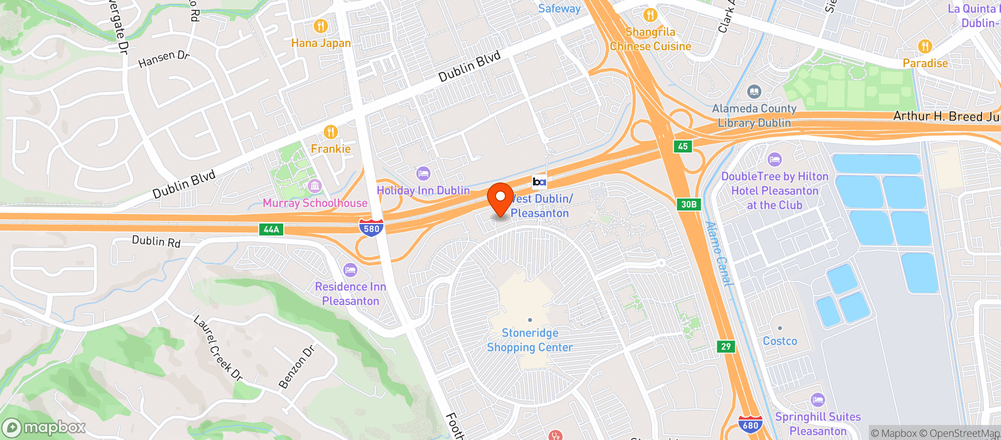 Map showing Ac Hotels By Marriott