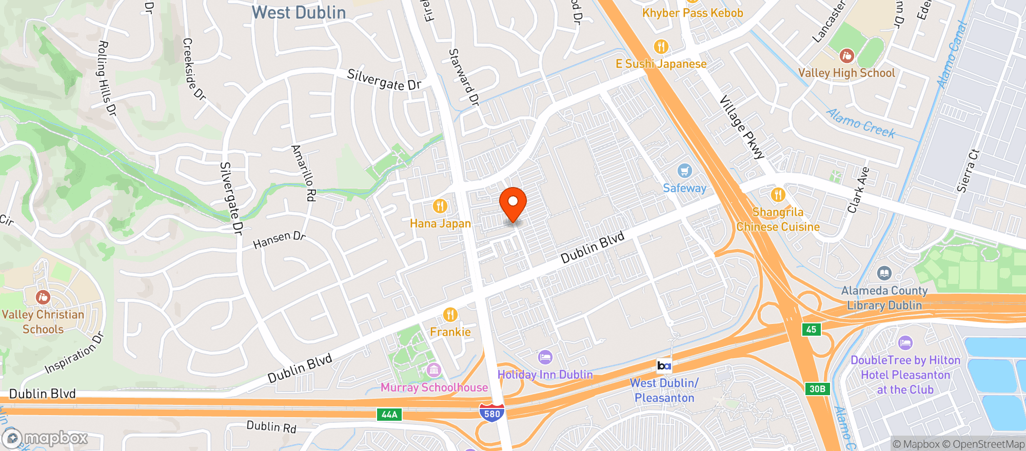 Map showing A1 Liquor